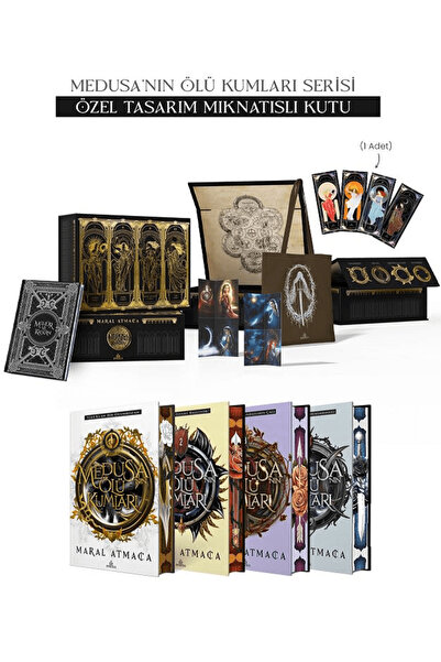 Ephesus Yayınları Medusa’nın Ölü Kumları Serisi - Hediyeli Yan Boyamalı Mıknatıslı Kutu / 9786256090798