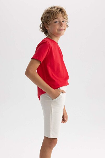 DeFacto Erkek Çocuk Regular Fit Sweatshirt Kumaşı Şort