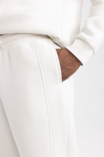 DeFacto DeFactoFit Standard Fit Παντελόνι Jogger με κορδόνια στη μέση με ελαστικό πόδι Basic Solid με τσέπες Y2283AZ23AU