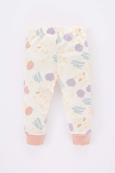 DeFacto Baby Girl Patterned Combed Cotton Long Sleeve Pajama Set A9326A523Au