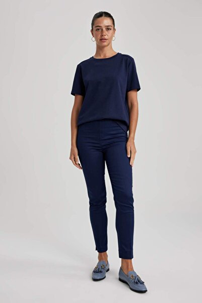 DeFacto Регулярний крій, велосипедний комір, короткі рукави, 100% бавовна, футболка A9428AX23AU