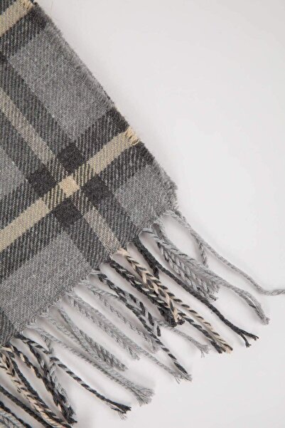 DeFacto Men's Plaid Patterned Woven Scarf A7392Ax23Wn