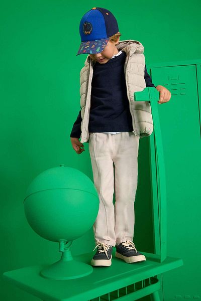 DeFacto Pantaloni din Gabardina pentru bebelusi cu talie elastica A8429A523WN