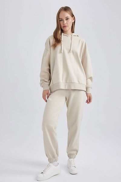 DeFacto Coool Thick Jogger tepláky Basic Rovný pas s elastickými nohavicemi s kapsami Z4825AZ23WN