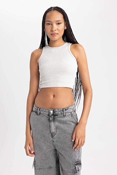 DeFacto Fitted Halter Yaka Atlet B0658AXNS