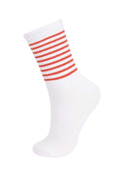DeFacto Women's Comfortable Elastic 3-Piece Cotton Long Socks A5875Axns