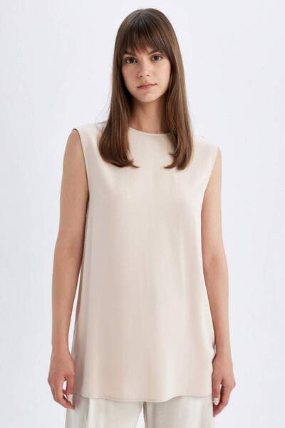 DeFacto Regular Fit Crew Neck Tank Top Tunic A8171Ax23Sm