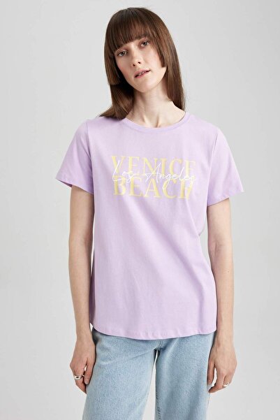 DeFacto Μπλουζάκι με κοντό μανίκι με κανονική εφαρμογή Z8392AZ23SM