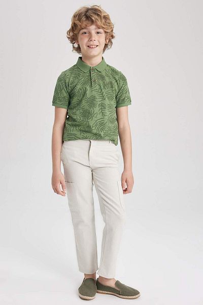 DeFacto Boy's Standard Leg Linen Look Trousers Z3191A623Sm