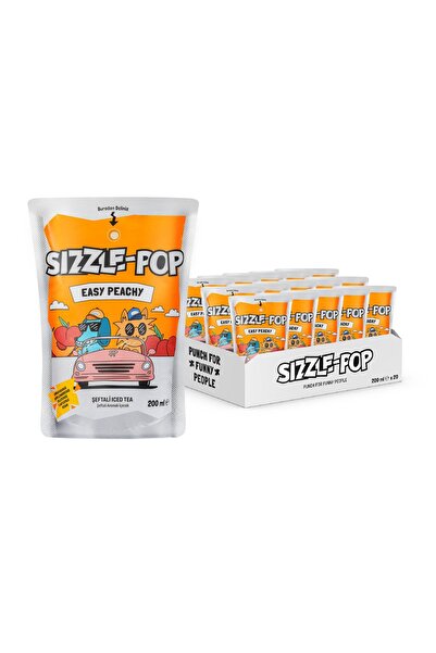 SIZZLE-POP EASY PEACHY ŞEFTALİ SOĞUK ÇAY 200 ML X 20 ADET