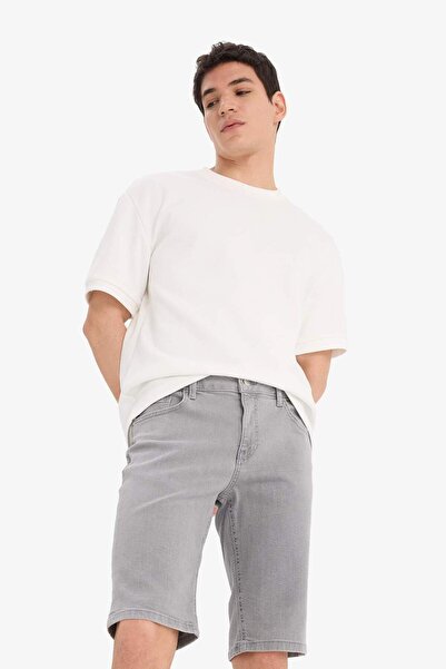 DeFacto Slim Fit Dar Kesim Jean Bermuda A4802AX23SM