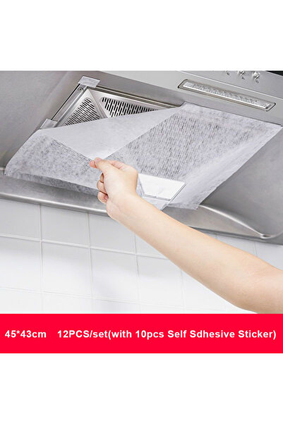 Choice 12pcs one bag 5/10M Disposable Hood Oil Filter Paper Non-woven Cooker Hood Extractor Fan Filter Kitc