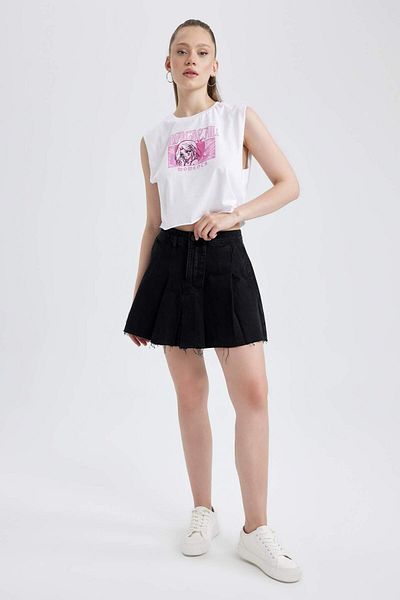 DeFacto Tricou Coool Loose Fit cu imprimeu %100 bumbac A8610AX23HS