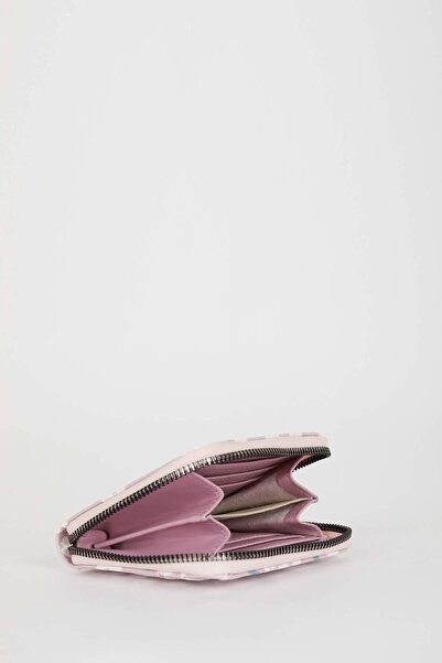 DeFacto Women's Floral Patterned Faux Leather Wallet B1588Axns