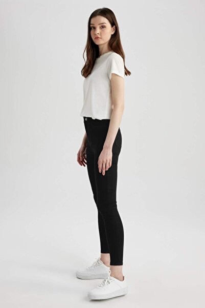 DeFacto Ψηλόμεσο γυναικείο τζιν παντελόνι Jegging - Super Skinny Fit St1411