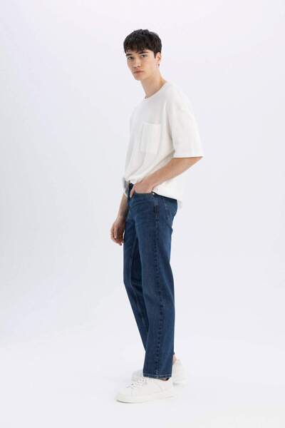 DeFacto x Wiser Wash Sergio Regular Fit Κανονική εφαρμογή Κανονική μέση με σωλήνα παντελόνι Jean Y9632AZ23SP