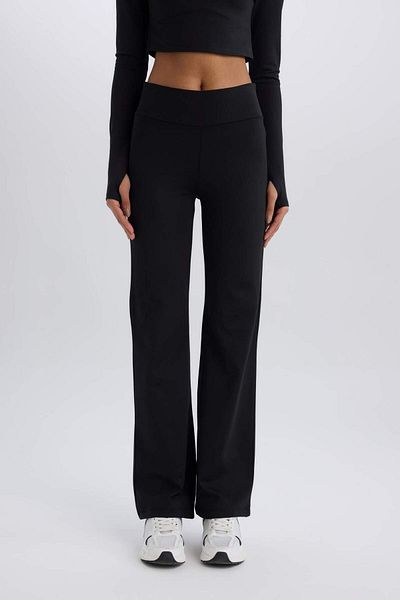 DeFacto DeFactoFit Sportsman Jogger Pantaloni de sport cu picioare largi și largi Basic Solid Skuba Diver Fabric A0566AX23SP