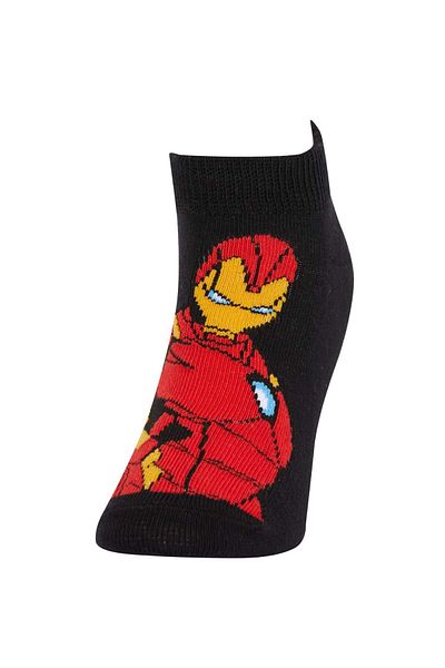 DeFacto Marvel Avengers 3-Piece Boy's Cotton Booties Socks Set - Z8967a6ns