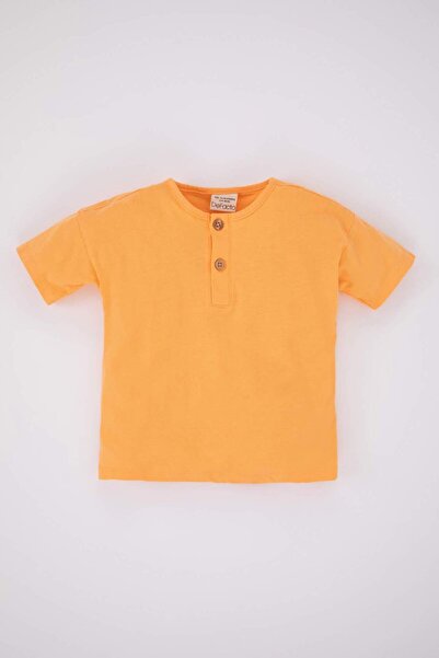 DeFacto Мъжки бебешки памучен къс ръкавен тениска Z2004A223HS