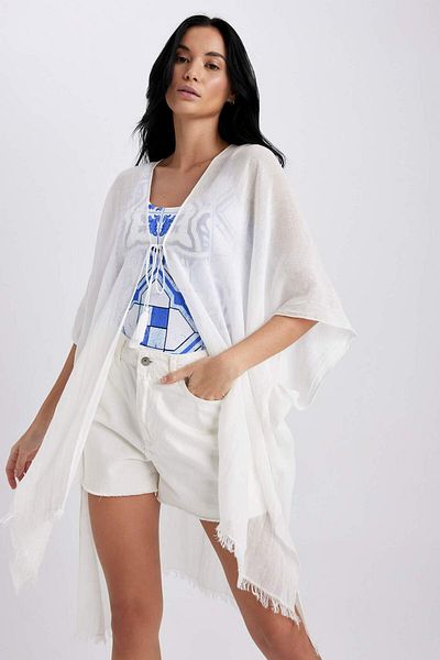 DeFacto Fall in Love Regular Fit 100% βαμβακερό κιμονό Z0696AZ23SP