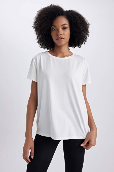 DeFacto DeFactoFit Comfort Fit Crew Neck Sportovní tričko s krátkým rukávem Z6564AZ23SP