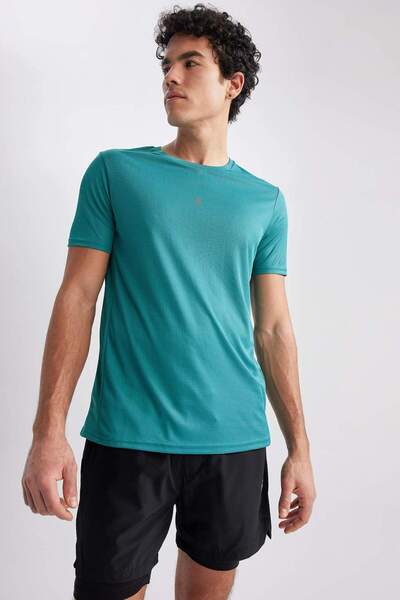 DeFacto Αθλητικό μπλουζάκι με στάμπα Crew Neck - Κοντό μανίκι X6142az23sp