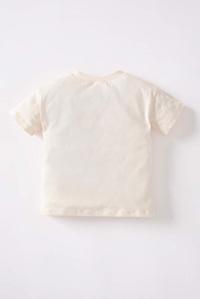 DeFacto Erkek Bebek Baskılı Penye Kısa Kollu Tişört Z9877A223SM