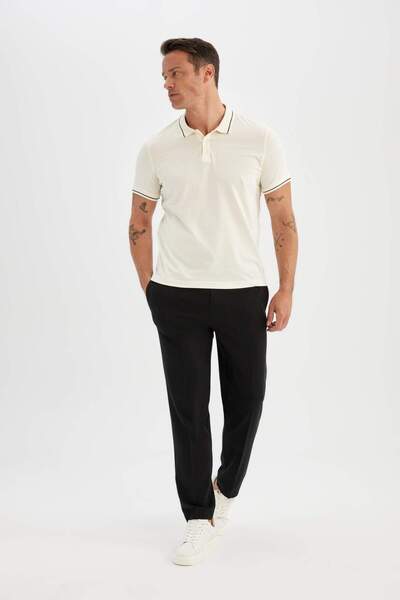 DeFacto Сучасний фіт поло з коротким рукавом, 100% бавовна, футболка Z1928AZ23SP