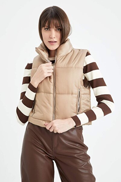 DeFacto lim Fit állványgallér Crop mellény Z8655AZ22AU