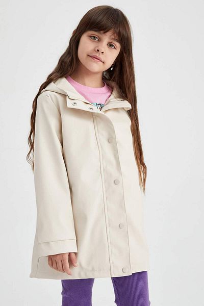 DeFacto Girl's Waterproof Hooded Raincoat Y9826A623Sp