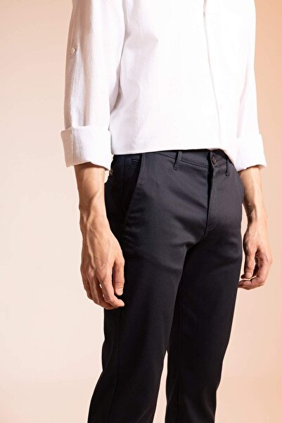 DeFacto Slim Fit Chino Canvas Pants X8022az23sp