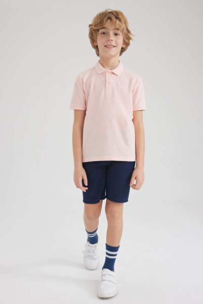DeFacto Jungen-Piqué-Kurzarm-Basic-Polo-T-Shirt K1689A623SM