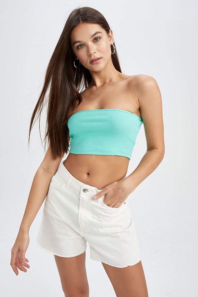 DeFacto Coool Fitted Strapless Camisole Basic Blouse Y4989Az22Sm