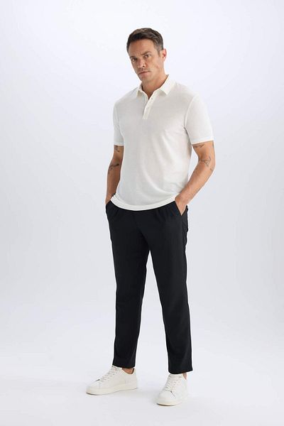 DeFacto Slim Fit Slim Fit Cotton Short Sleeve Polo T-Shirt X2594Az22Sm