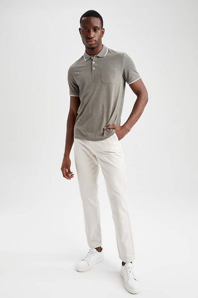 DeFacto Regular Fit Polo Neck Short Sleeve T-Shirt T7645Az22Sp