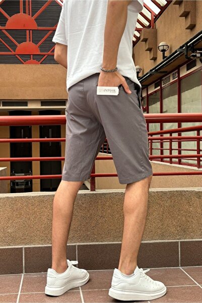 inpool Bel lastikli-bağcıklı,Regular Fit, Yazlık, Old Money Culture, Keten (linen), Dokuma şort