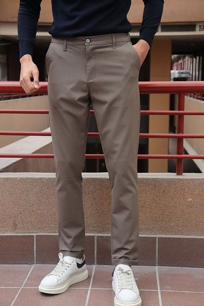 inpool Barbati, Elastic lateral, picior dublu, Old Money Culture, tesatura Parachute, pantaloni