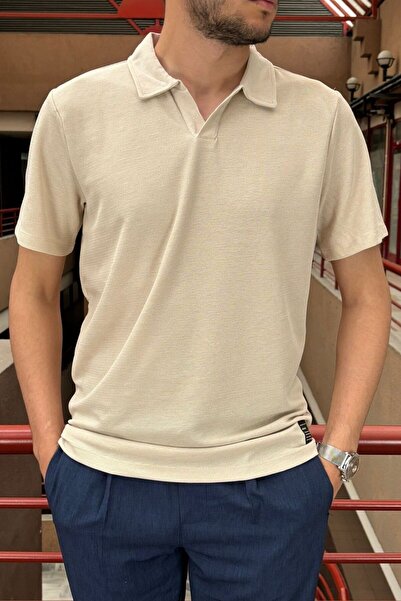 inpool Ανδρικό μπλουζάκι πόλο με λαιμόκοψη - Old Money Culture, χωρίς κουμπιά...