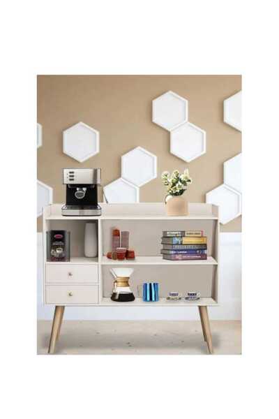 Generic خزانة قهوة ذات سعة تخزين كبيرة لغرفة المعيشة أو المكتب