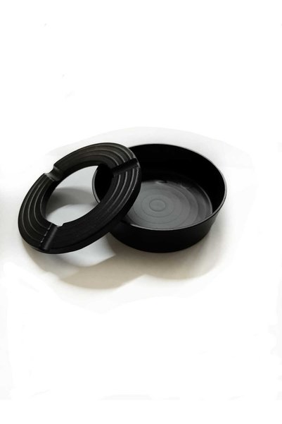 Taşkın Casting Ashtray Round Black