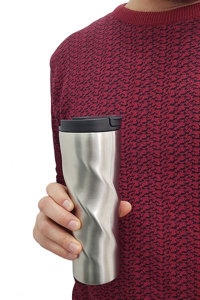Weather Forecast Complete 304 L Steel Silver 6 oz 500 ml Coffee Thermos Mug Gin229Slv