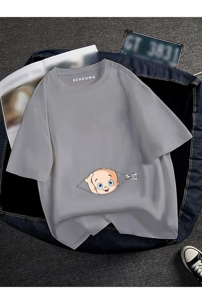 BENROMA Pregnant Printed T-Shirt