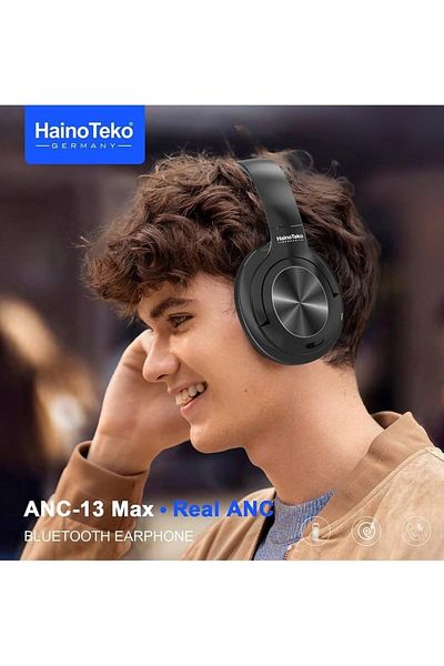 HAINOTEKO ANC-13 Max Wireless Bluetooth Headphones with Real Active Noise Cancellation