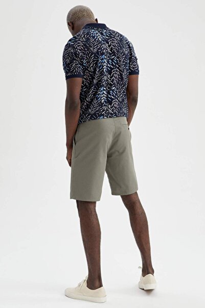 DeFacto Сlim Fit Поло з коміром з малюнком, бавовняна футболка N6729AZ21SM