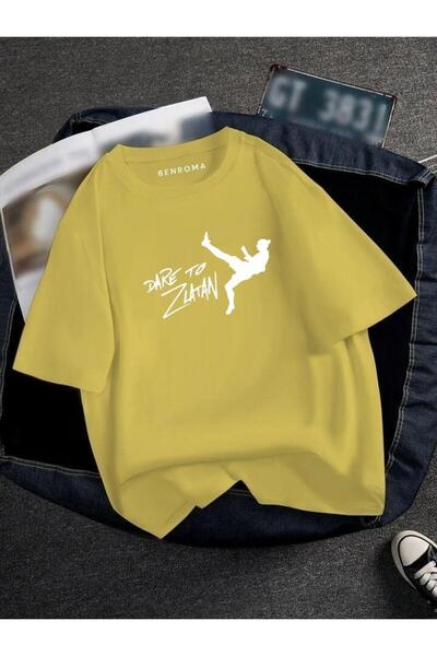 DM DOLCE MORE TRICOU UNISEX CU IMPRIMEU JUCĂTOR DE FOTBAL OVERSIZE CU IMPRIMEU