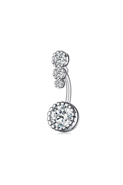 Chavin Dört Sıra Taşlı Göbek Piercing ed05by