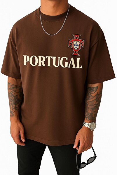 E-ROMA Πορτογαλία εμπριμέ μπλουζάκι