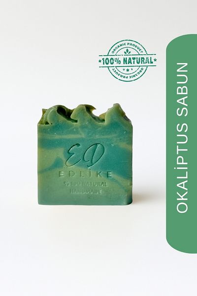 EDLIKE Natural Handmade Eucalyptus Soap Made of Pure Oils 110 Gr