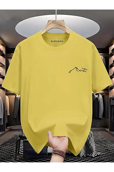 DM DOLCE MORE White Oversize T-Shirt with Mountain Graphic