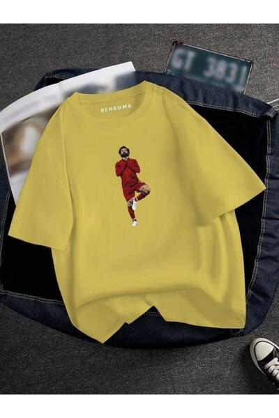 DM DOLCE MORE TRICOU UNISEX CU IMPRIMEU JUCĂTOR DE FOTBAL OVERSIZE CU IMPRIMEU